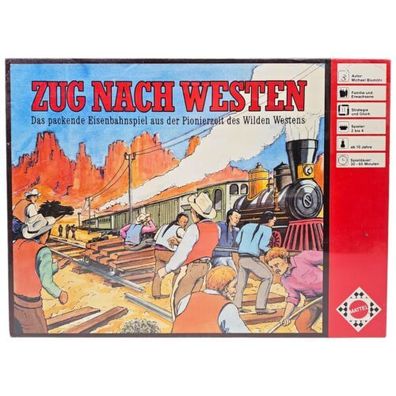 Zug nach Westen Mattel 1987 Gesellschaftsspiel Brettspiel Western Neu