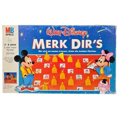 MB Spiele Walt Disney Merk dir's 1990 Brettspiel Kinderspiel 90er Vintage