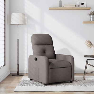 vidaXL Relaxsessel Taupe Stoff