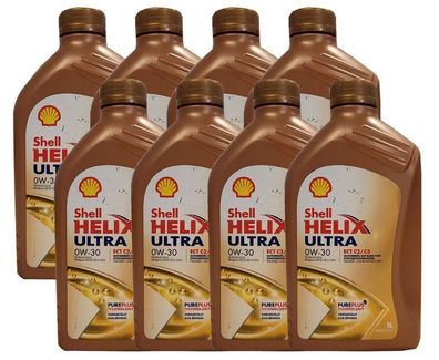 Shell Helix Ultra ECT C2/ C3 0W-30 8x1 Liter , MB 229.52, MB 229.51, Fiat, Porsche