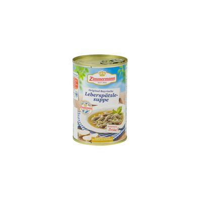 Food-United bayerische LeberspätzleSuppe Zimmermann Fleischwerke 400ml Dose