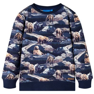 Kinder-Sweatshirt Marineblau 104