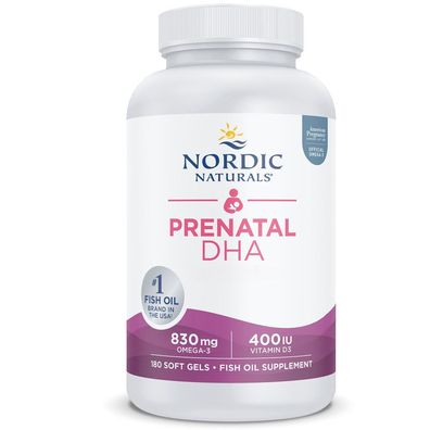 Nordic Naturals, Prenatal DHA, 830 mg Omega-3 plus 400 IU D3, geschmacksneutral,