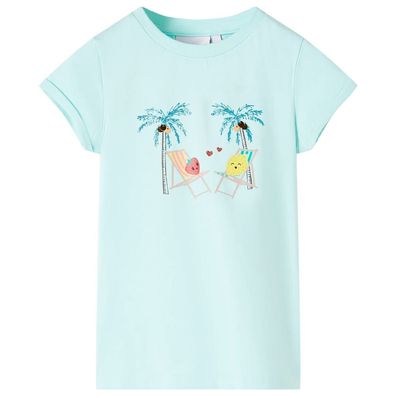 Kinder-T-Shirt Hellblau 140