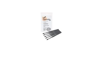 Aucola Kosmetikpinsel weich 5er-Set für Augenbrauen- und Wimpernfarbe