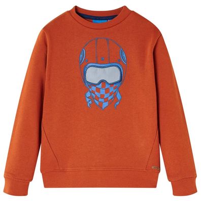 Kinder-Sweatshirt Rostbraun 116