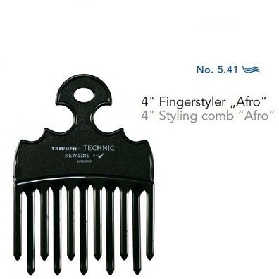 Hercules Sägemann Triumph Technic 98/541 Fingerstyler Afro schwarz 4"