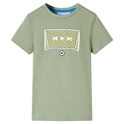 Kinder-T-Shirt Helles Khaki 104