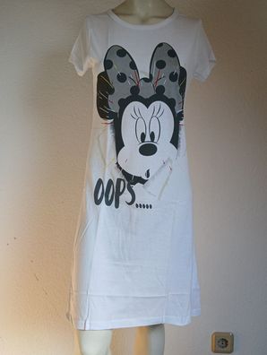 NEU Disney Minnie Maus Mouse Damen Nachthemd Schlafshirt Pyjama Gr. S + M + L