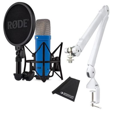 Rode NT1 Signature Cobalt Blau Mikrofon mit PSA-1+ Gelenkarm WH