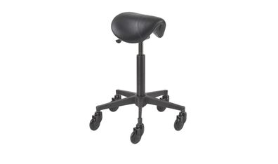 Efalock Rollhocker CliCTEC® SADDLE LADY FIT schwarz