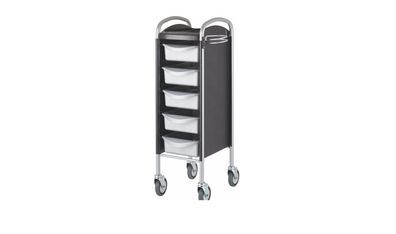 Efalock Arbeitswagen Piccolo® 6002 BASIC HIGH silber-schwarz