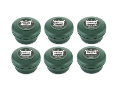 Proraso Grün Shaving Soap Bowl 150 ml (6er-Pack)