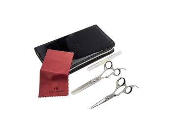 Olivia Garden SilkCut Set HS 5,0 Zoll und Modellierschere Europa 6,0 Zoll