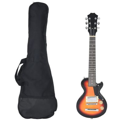 vidaXL E-Gitarre für Kinder mit Tasche Braun und Schwarz 3/4 30"