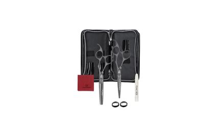 Olivia Garden SilkCut Matt Black Set HS 5,75 Zoll und Modellierschere 6,0 Zoll