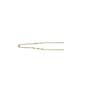 Comair Lockennadeln dick 75 mm, gewellt gold, 50er-Beutel, 1,1 mm