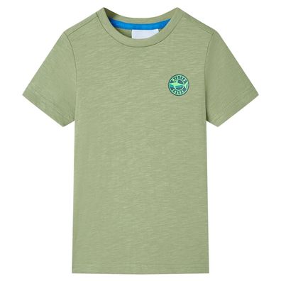 Kinder-T-Shirt Helles Khaki 92