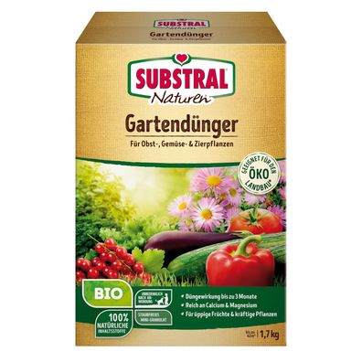 Substral Naturen Gartendünger für Obst-, Gemüse- und Zierpflanzen - 1,7 kg