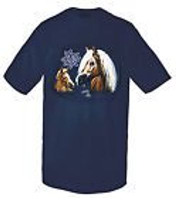 Kinder-T-Shirt mit hochwertigem Print - Haflinger - 08192 dunkelblau - ©Kollektion B