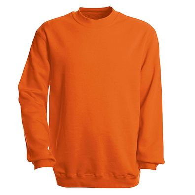 Sweat-Shirt unisex ohne Print in 14 farben Gr. S-XXL 41375 L / Orange