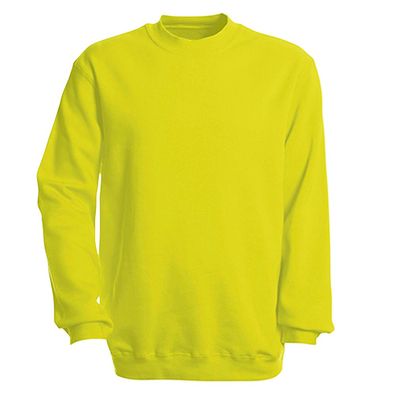 Sweat-Shirt unisex ohne Print in 14 farben Gr. S-XXL 41375 M / neon