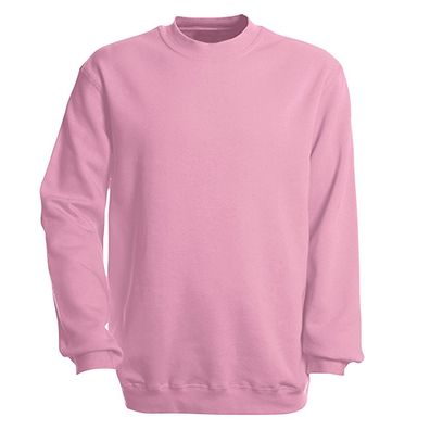 Sweat-Shirt unisex ohne Print in 14 farben Gr. S-XXL 41375 rosa / XXL