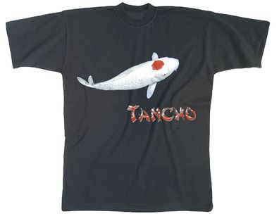 T-SHIRT mit Print - KOI Tancho Koikarpfen - KO173 schwarz Gr. XXL