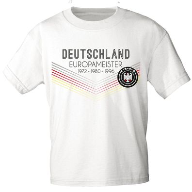 T-Shirt mit Aufdruck - Deutschland Europameister 1982 1980 1996 - Gr. S-XXL - 78567