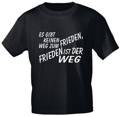 T-Shirt mit Print - ... Frieden ist der Weg - 10870 schwarz Gr. XXL