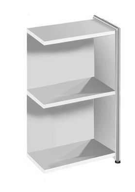 Kerkmann 7383 Büroschrank Anbauregal Artline 2 OH 39x38x78 cm Chrom