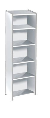 Kerkmann Büroschrank Regal Artline 5 OH 41x38x185 cm Chrom