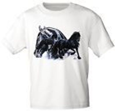 Kinder-T-Shirt mit Print - Friesengruppe - 08138 weiß - ©Kollektion Bötzel - Gr. 1