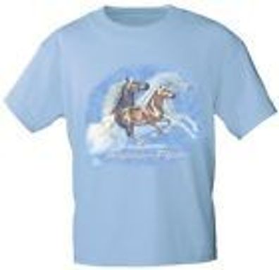 T-Shirt mit Print - Horses - 09684 hellblau - ©Kollektion Bötzel - Gr. S