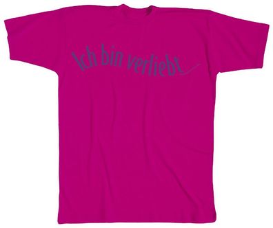 T-Shirt mit Print - Ich bin verliebt - 10496 - Gr. L