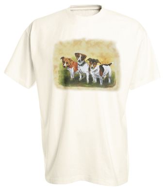 T-Shirt mit Print - Jack Russel - 09990 cremefarben - ©Kollektion Bötzel - Gr. S