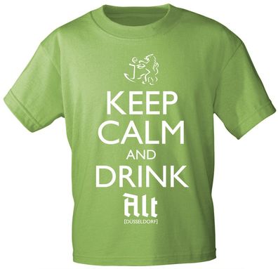 T-Shirt mit Print - Keep calm and drink Alt - Düsseldorf - 12911 - versch. Farben zu