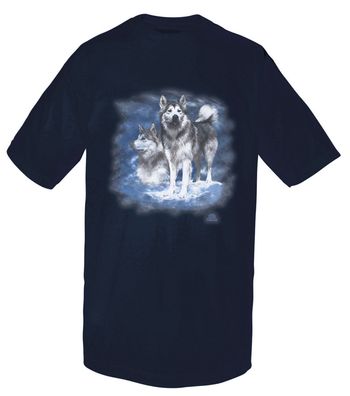 T-Shirt mit Print - Malamute - 09994 dunkelblau - ©Kollektion Bötzel - Gr. S-XXL