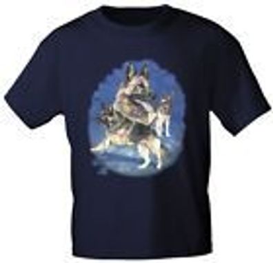T-Shirt mit Print - Schäferhund - 09992 marine - ©Kollektion Bötzel - Gr. XXL