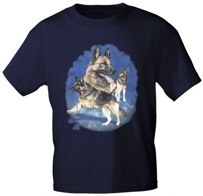 T-Shirt mit Print - Schäferhund - 09992 marine - ©Kollektion Bötzel - Gr. S-XXL