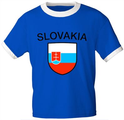 T-Shirt mit Print - Slovakia Slowakai - 76451 royalblau - Gr. XXL