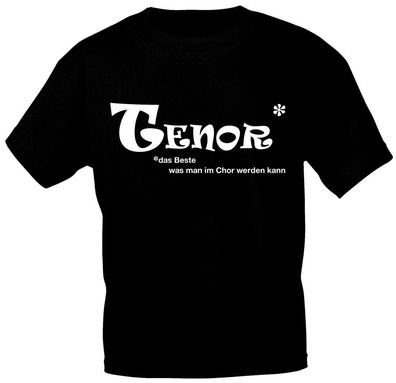 T-Shirt mit Print - TENOR - das Beste was man im Chor werden kann - 09320 schwarz - G