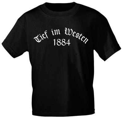 T-Shirt mit Print - Tief im Westen - 12331 schwarz - Gr. XXL