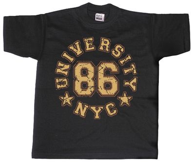 T-SHIRT mit Print - University NYC New York City - 09504 schwarz - Gr. S-2XL