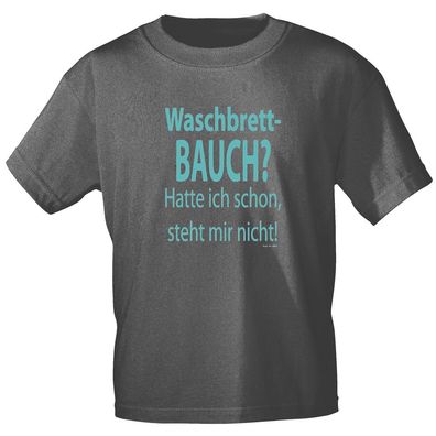 T-Shirt mit Print - Waschbrettbauch ? Hatte ich schon, steht mir nicht ! - 12670 anth