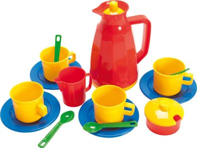 Dantoy Kinder Kaffee Service Set 17-teilig Tassen Geschirr Spielset ab 2 Jahren