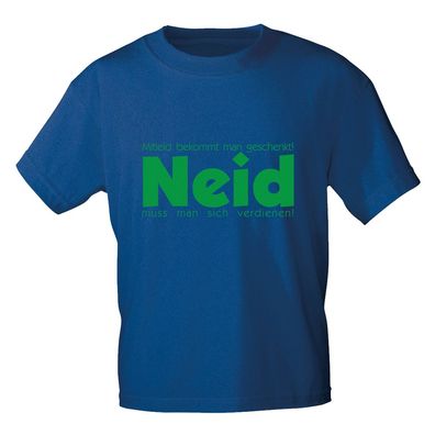 T-Shirt mit Print -... Neid muß man sich verdienen - 10858 - Gr. S-XXL