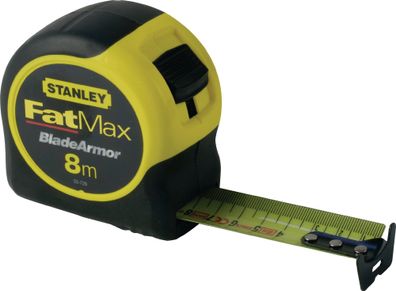 Taschenrollbandmaß FatMax L.8m B.32mm mm/cm EG II Ku. Festst. SB Stanley