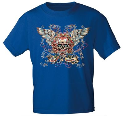 T-SHIRT Print Totenkopf Skull Santa Muerte - 10282 versch. Farben Gr. Royal / XXL