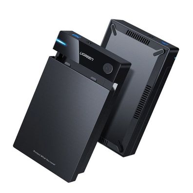 Ugreen Festplattengehäuse HDD Festplattenlaufwerk SATA 3,5'' USB 3.0 schwarz (50422)